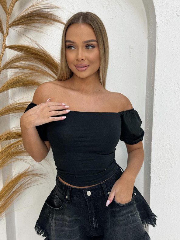 Edoti Crna ženska bluza