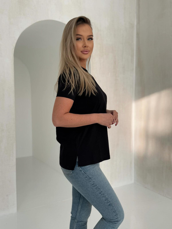 Edoti Crna oversize majica