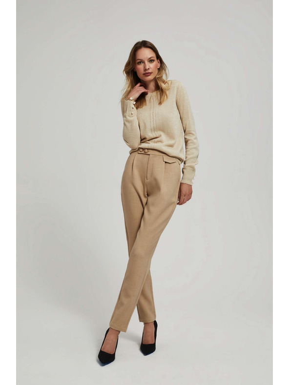 Moodo Béževe hlače mel