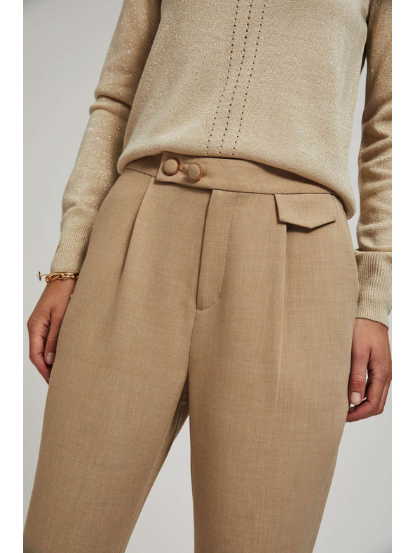 Moodo Béževe hlače mel