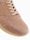 Ombre Clothing Muške lagane semiš tenisice u sportskom stilu - bež