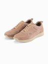 Ombre Clothing Muške lagane semiš tenisice u sportskom stilu - bež