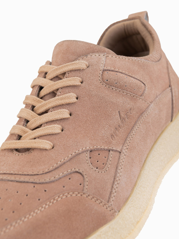 Ombre Clothing Muške lagane semiš tenisice u sportskom stilu - bež