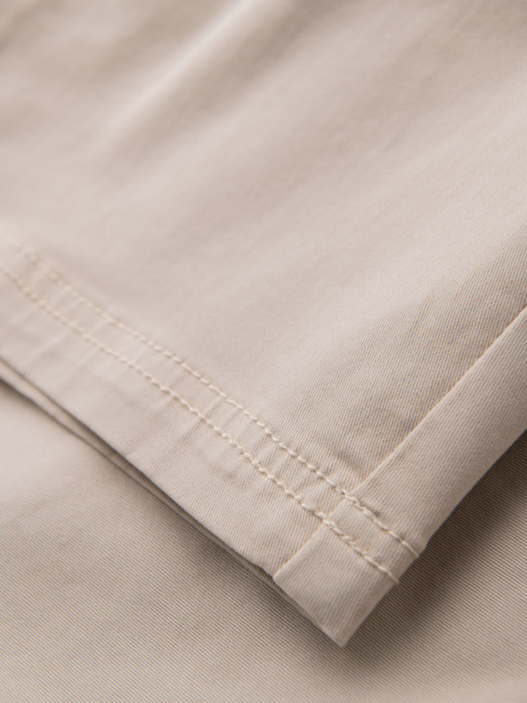 Ombre Clothing Muške kratke hlačice labavog kroja s cargo džepovima - krem