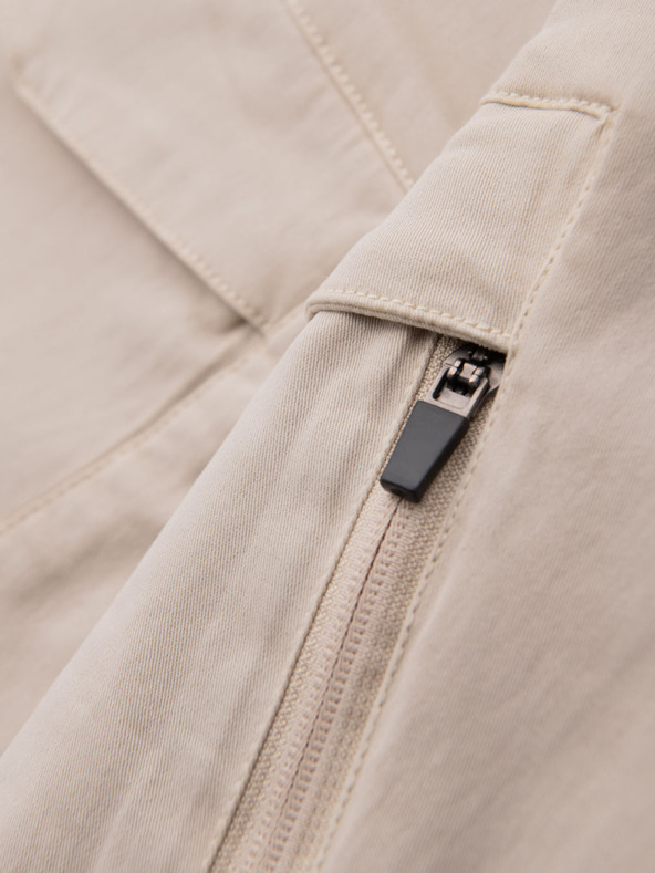 Ombre Clothing Muške kratke hlačice labavog kroja s cargo džepovima - krem