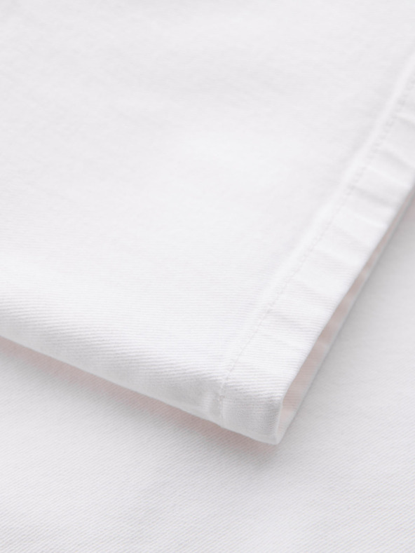 Ombre Clothing Muške traper kratke hlače klasičnog kroja - bijele