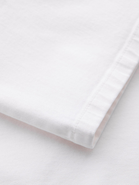 Ombre Clothing Muške traper kratke hlače klasičnog kroja - bijele