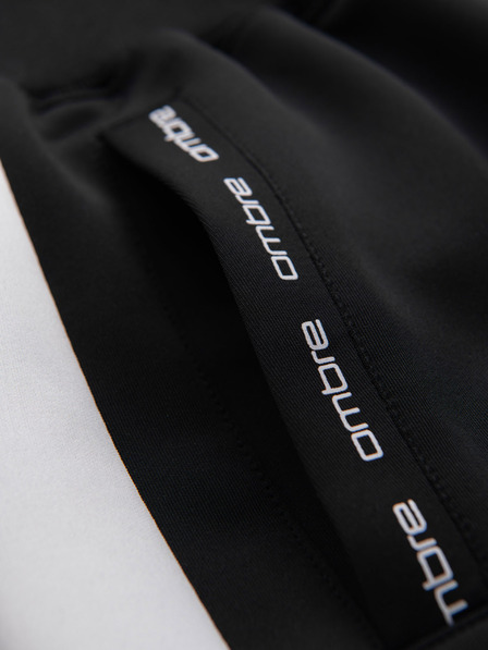 Ombre Clothing Muške trenirke s kontrastnim rubom - crne