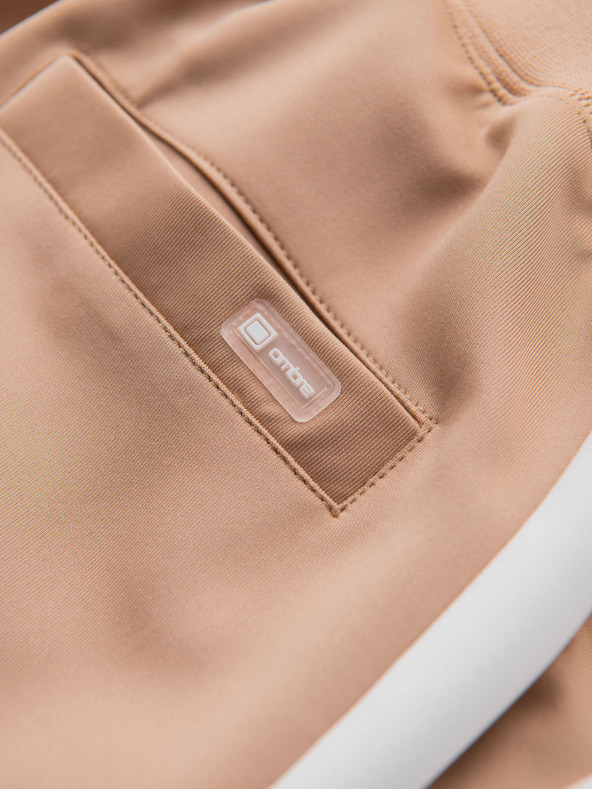 Ombre Clothing Muške jogger trenirke s kontrastnim prugama - bež