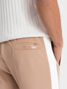 Ombre Clothing Muške jogger trenirke s kontrastnim prugama - bež
