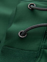 Ombre Clothing Muške trenirke s kontrastnim rubom - tamnozelene