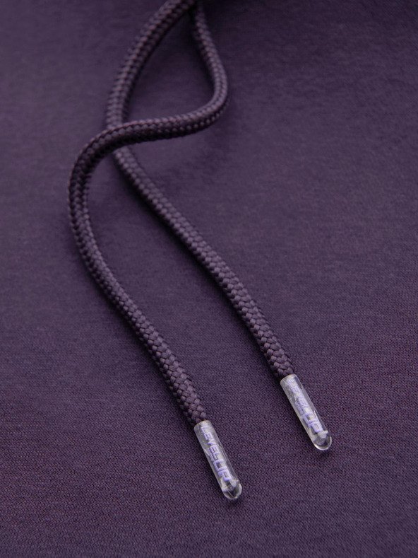 Ombre Clothing Uniseks dukserica s džepovima i kapuljačom - ljubičasta