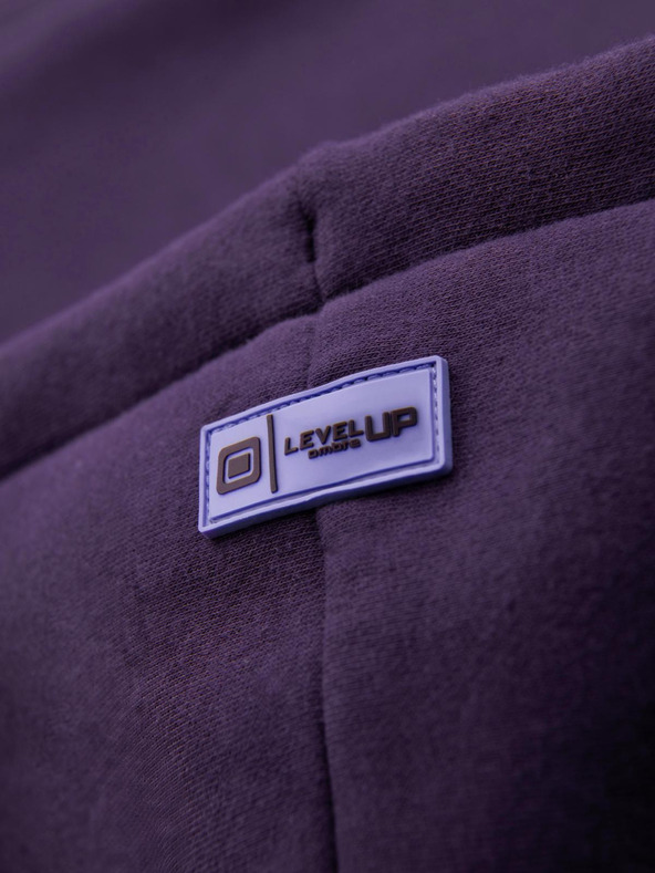 Ombre Clothing Uniseks dukserica s džepovima i kapuljačom - ljubičasta