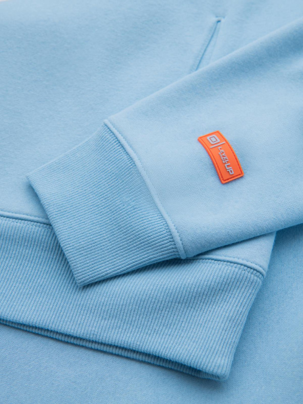 Ombre Clothing Uniseks dukserica s kapuljačom i džepovima - plava