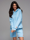 Ombre Clothing Uniseks dukserica s kapuljačom i džepovima - plava