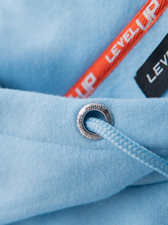 Ombre Clothing Uniseks dukserica s kapuljačom i džepovima - plava