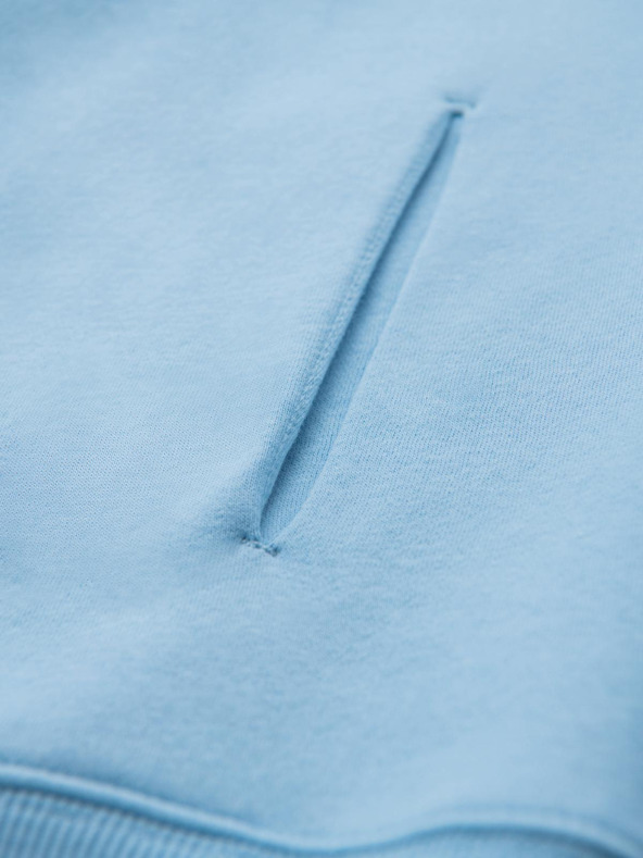 Ombre Clothing Uniseks dukserica s kapuljačom i džepovima - plava