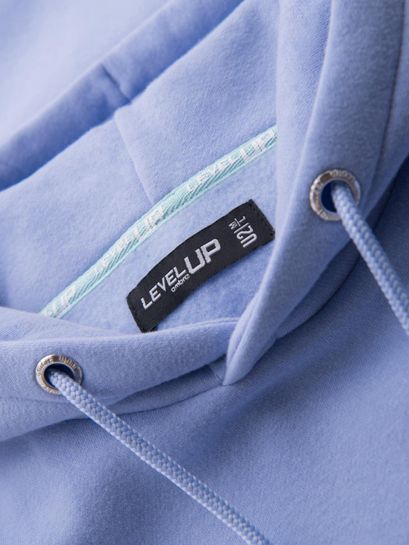 Ombre Clothing Uniseks dukserica s kapuljačom i džepovima - lavanda