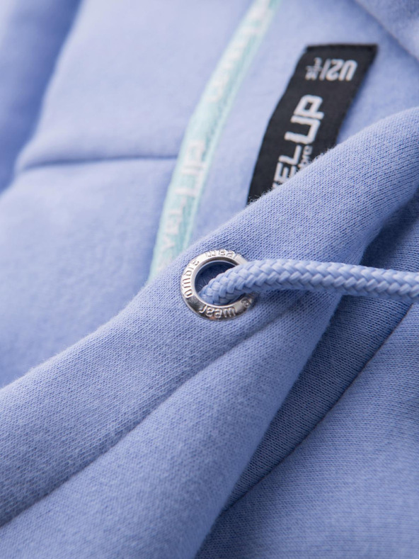 Ombre Clothing Uniseks dukserica s kapuljačom i džepovima - lavanda