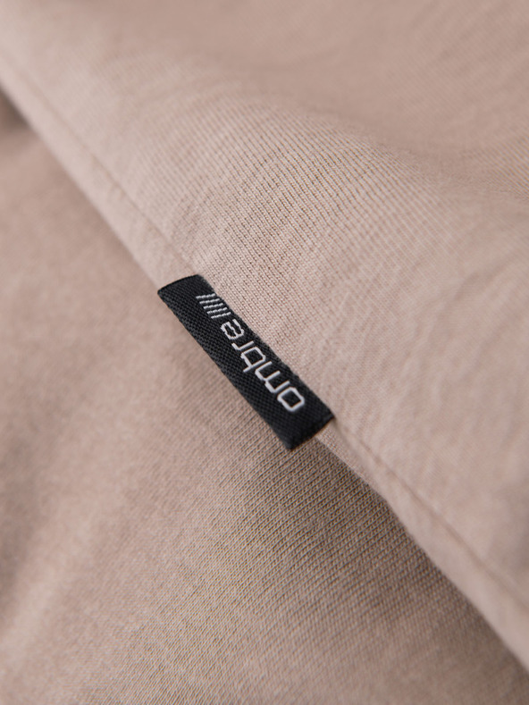Ombre Clothing Muška klasična pamučna majica BASIC - pijesak