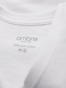 Ombre Clothing Muška klasična pamučna majica BASIC s izrezom - bijela