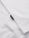 Ombre Clothing Muška klasična pamučna majica BASIC s izrezom - bijela
