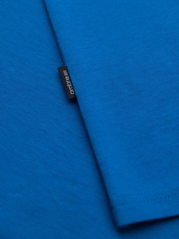 Ombre Clothing Muška klasična pamučna majica BASIC - pijesak