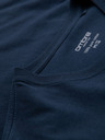 Ombre Clothing Muška klasična pamučna majica BASIC - tamno plava