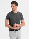 Ombre Clothing Muška klasična pamučna majica BASIC - siva