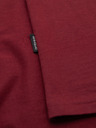 Ombre Clothing Muška klasična pamučna majica BASIC - bordo