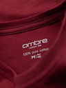 Ombre Clothing Muška klasična pamučna majica BASIC - bordo
