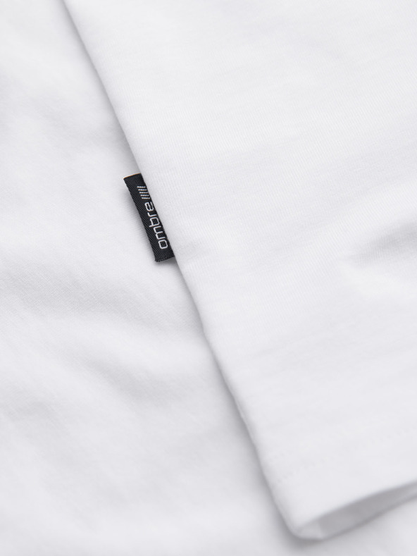 Ombre Clothing Muška klasična pamučna majica BASIC - bijela