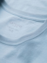 Ombre Clothing Muška klasična pamučna majica BASIC - svjetloplava