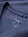 Ombre Clothing Muška klasična pamučna majica BASIC s V-izrezom - plavi melange