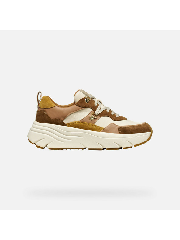 Geox Svijetlo smeđe ženske tenisice Geox Diamanta