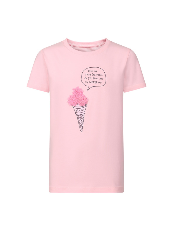 NAX Dječja pamučna majica nax NAX OMESO pink