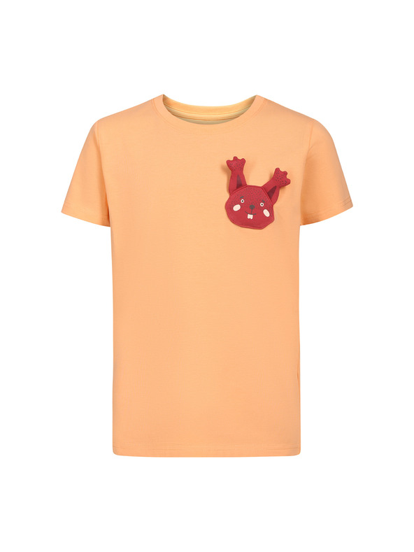 NAX Dječja pamučna majica nax NAX OMESO peach