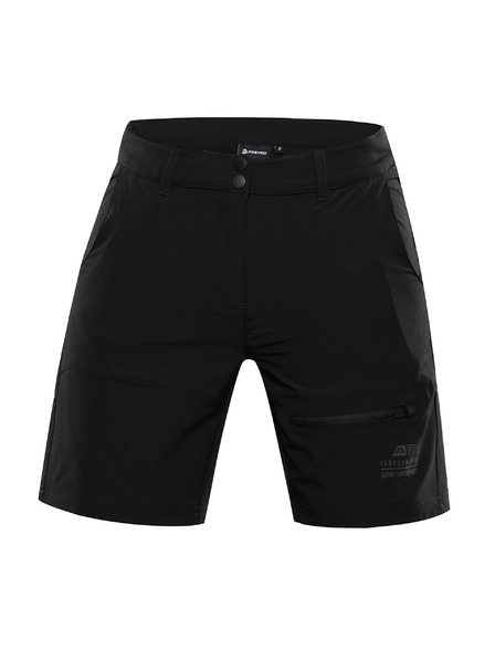 ALPINE PRO Ženske softshell kratke hlače ALPINE PRO BAKA crne
