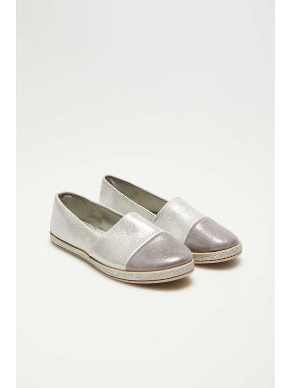 Moodo Srebrne espadrile