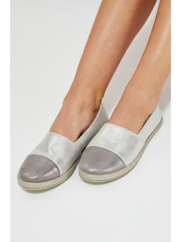 Moodo Srebrne espadrile