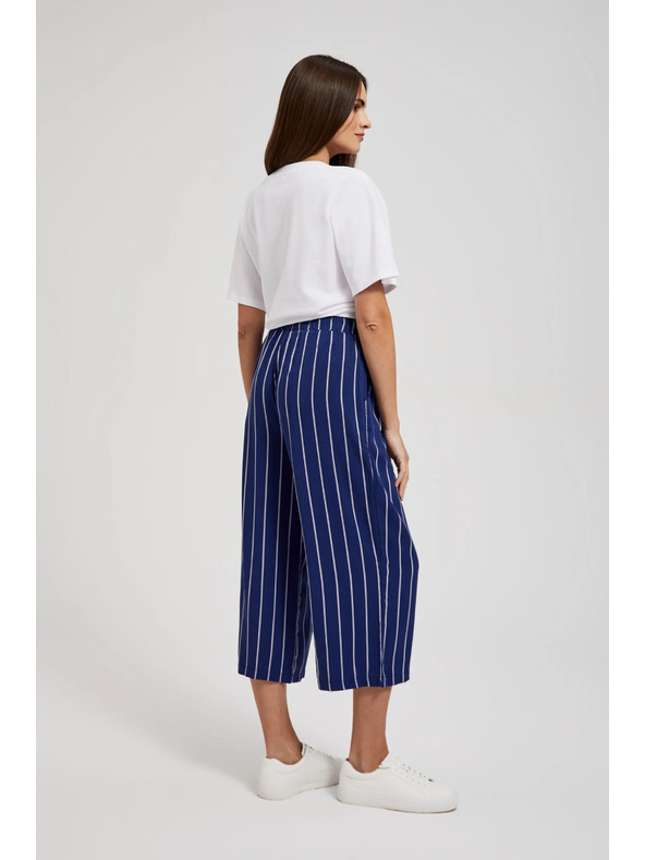 Moodo Tamno plave prugaste hlače