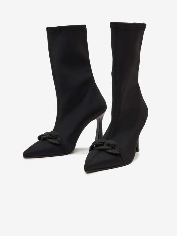 Ojju Crne ženske gležnjače OJJU na petu