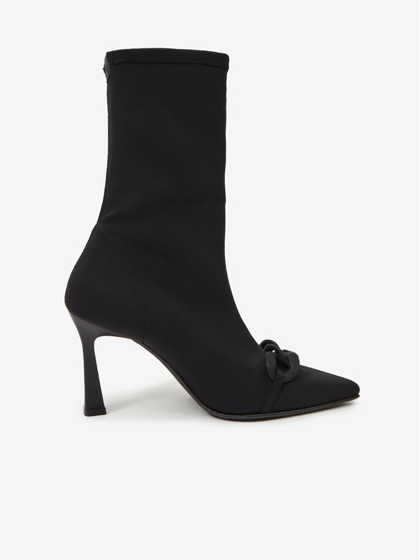 Ojju Crne ženske gležnjače OJJU na petu