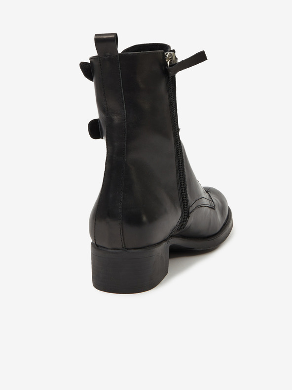 Ojju Crne ženske kožne gležnjače OJJU