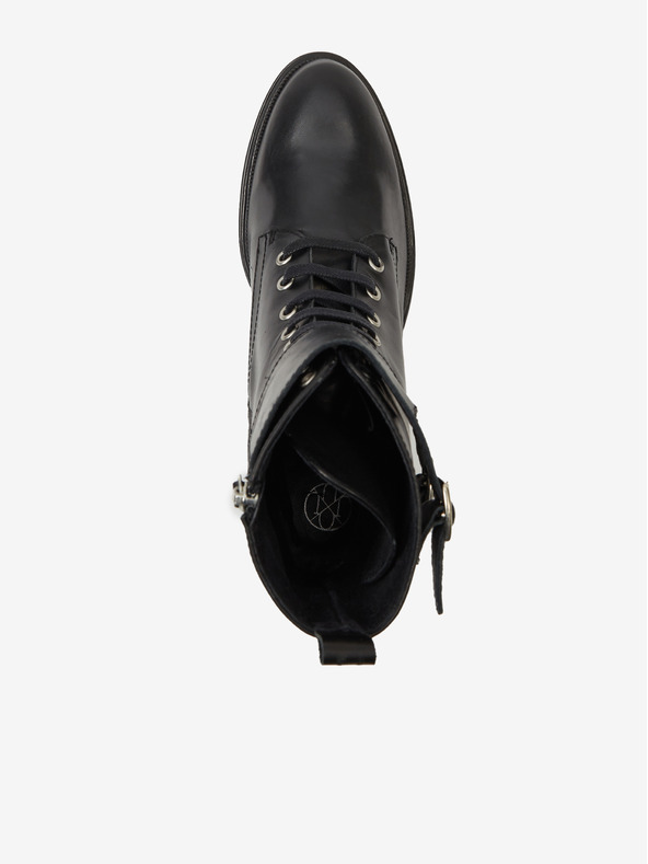 Ojju Crne ženske kožne gležnjače OJJU