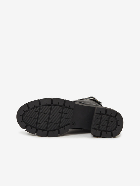 Ojju Crne ženske kožne gležnjače OJJU