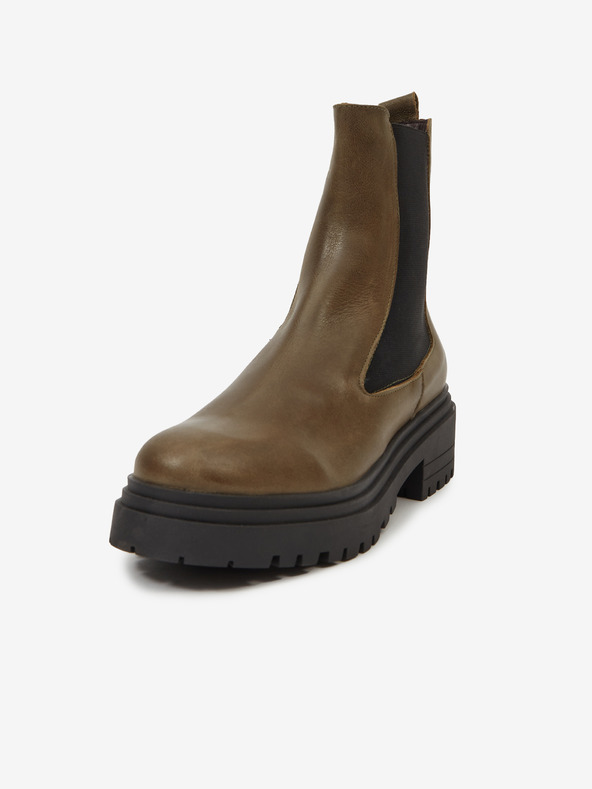 Ojju Kaki ženske kožne gležnjače OJJU