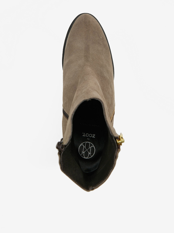 Ojju Sive ženske gležnjače od brušene kože OJJU