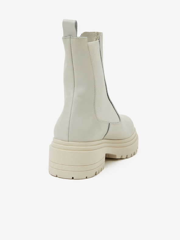 Ojju Svijetlo sive ženske kožne chelsea čizme OJJU