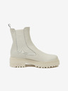 Ojju Svijetlo sive ženske kožne chelsea čizme OJJU